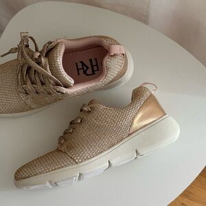 Akira Rose Gold Glitter Sneakers
